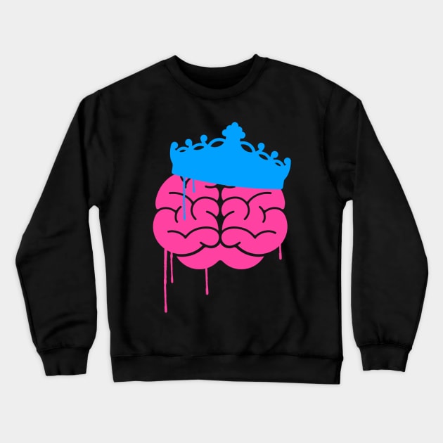 Brain Crown Crewneck Sweatshirt by Brain Drip Inc